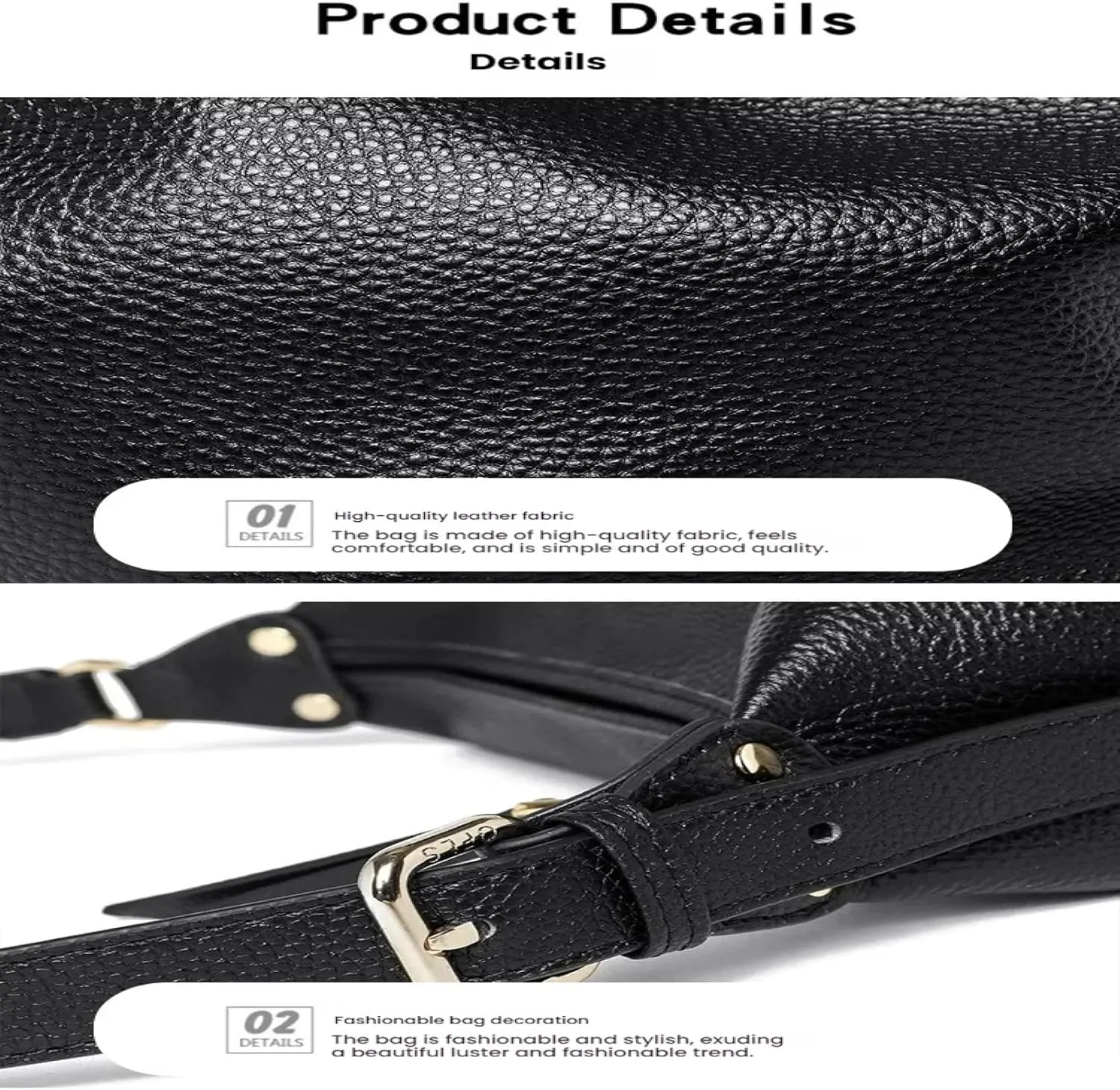 Leather Bucket Large Capacity Commuter Tote Simple Soft Leather Shoulder Crossbody Bag