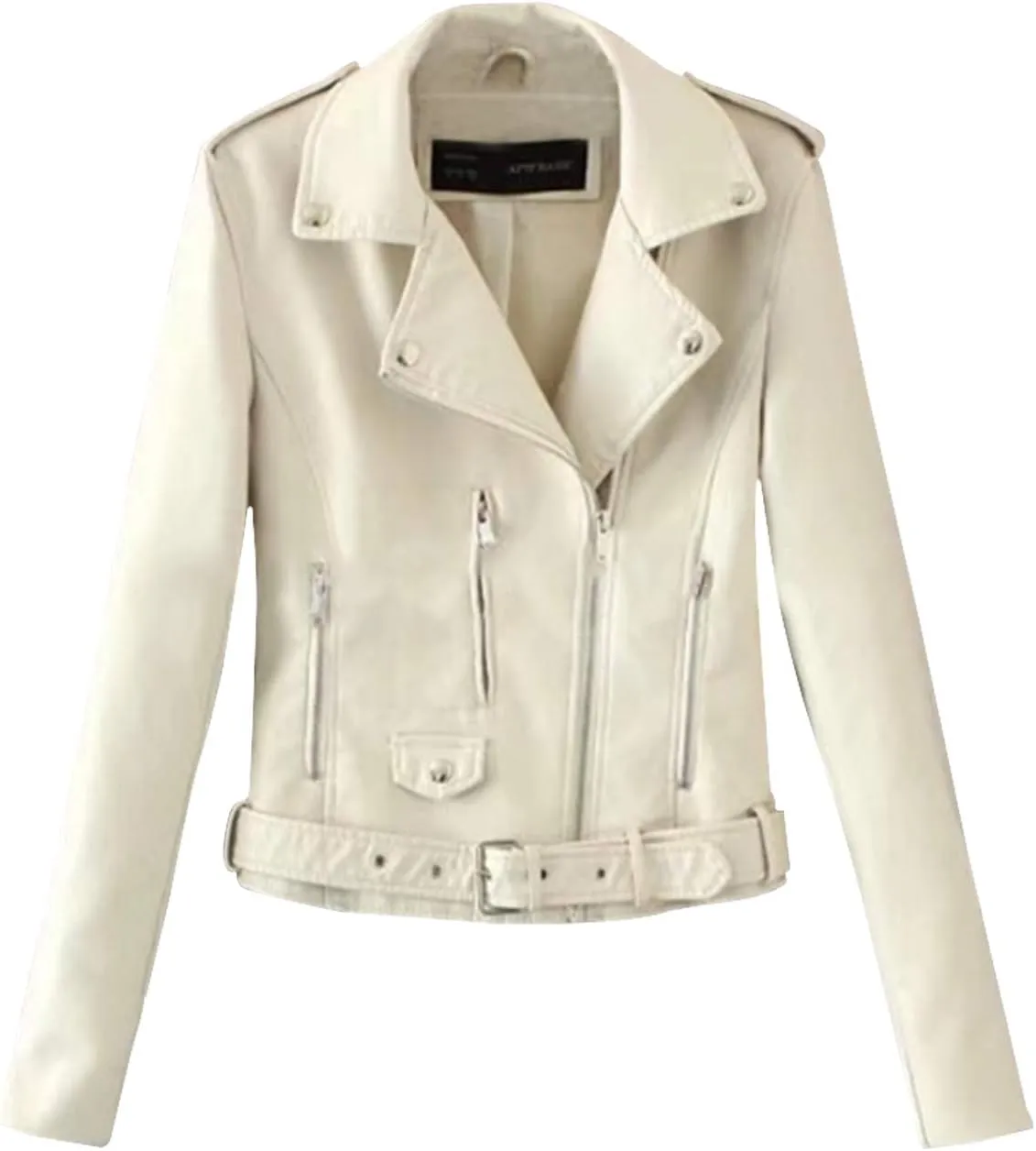 Letuwj Women's PU Leather Jacket