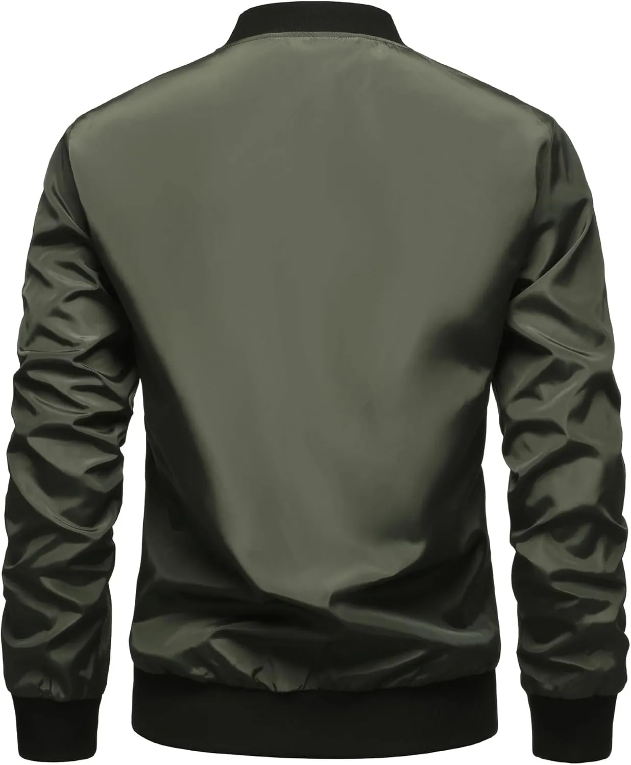 Lightweight Jacket Men Casual Bomber Flight Jackets Tactical Zipper Windbreakers Slim Fit Fall Spring Thin Cardigans