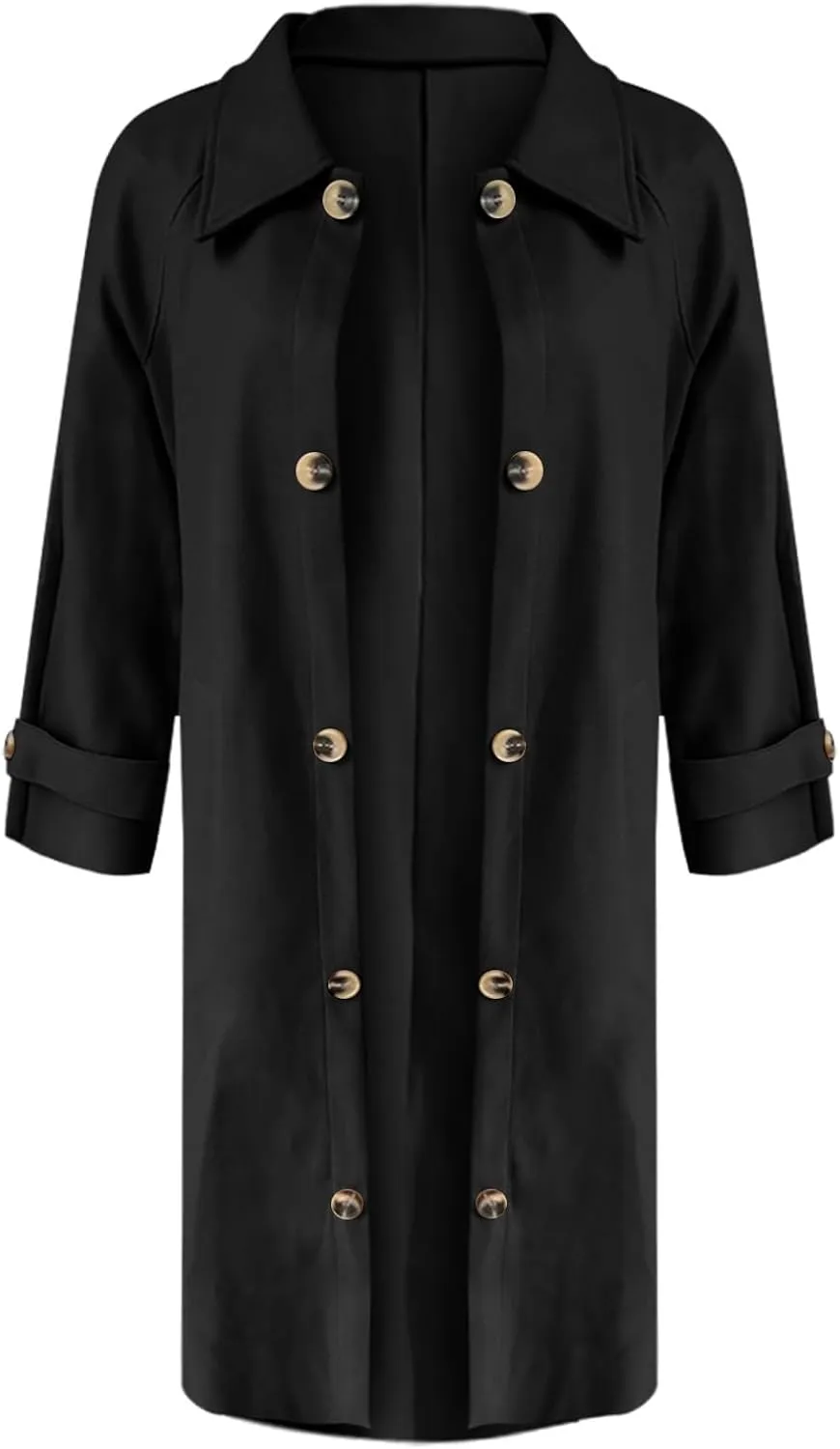 Lightweight Trench Coat Women Jacket Loose Fitting Warm Winter Outwear Fashion Lapel Jacket Coats Short Trench Coat
