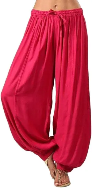 Linen Pants for Women Casual Beach Baggy Wide Leg Pants with Pockets Solid Travel Palazzo Pants for Women Beach