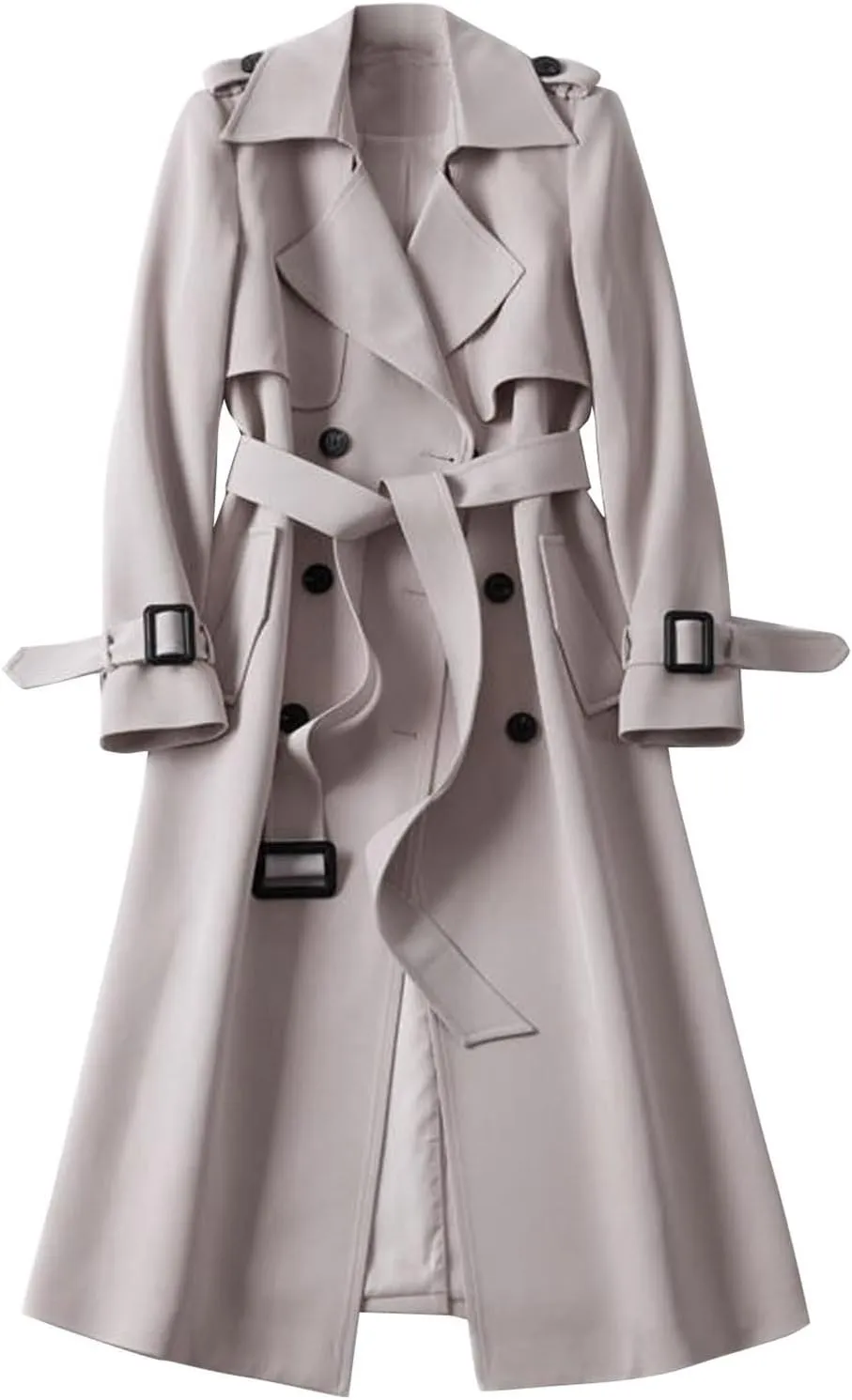 Long Winter Wool Coat for Women Solid Pocket Cardigan Button Top Sweater Knit Hooded Coat Winter Casual Notch Lapel