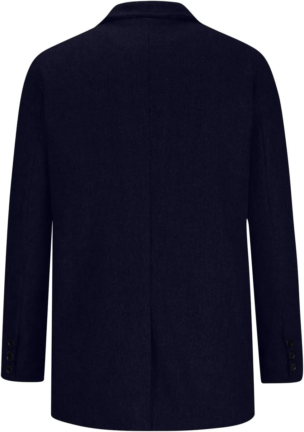 Man's Single Breasted Trench Coat Oversized Casual windbreaker Lapel Long Jacket Overcoat Long Sleeve Pea Coats