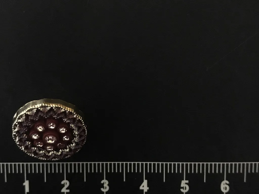 Maroon Designer Studs Acrylic Buttons