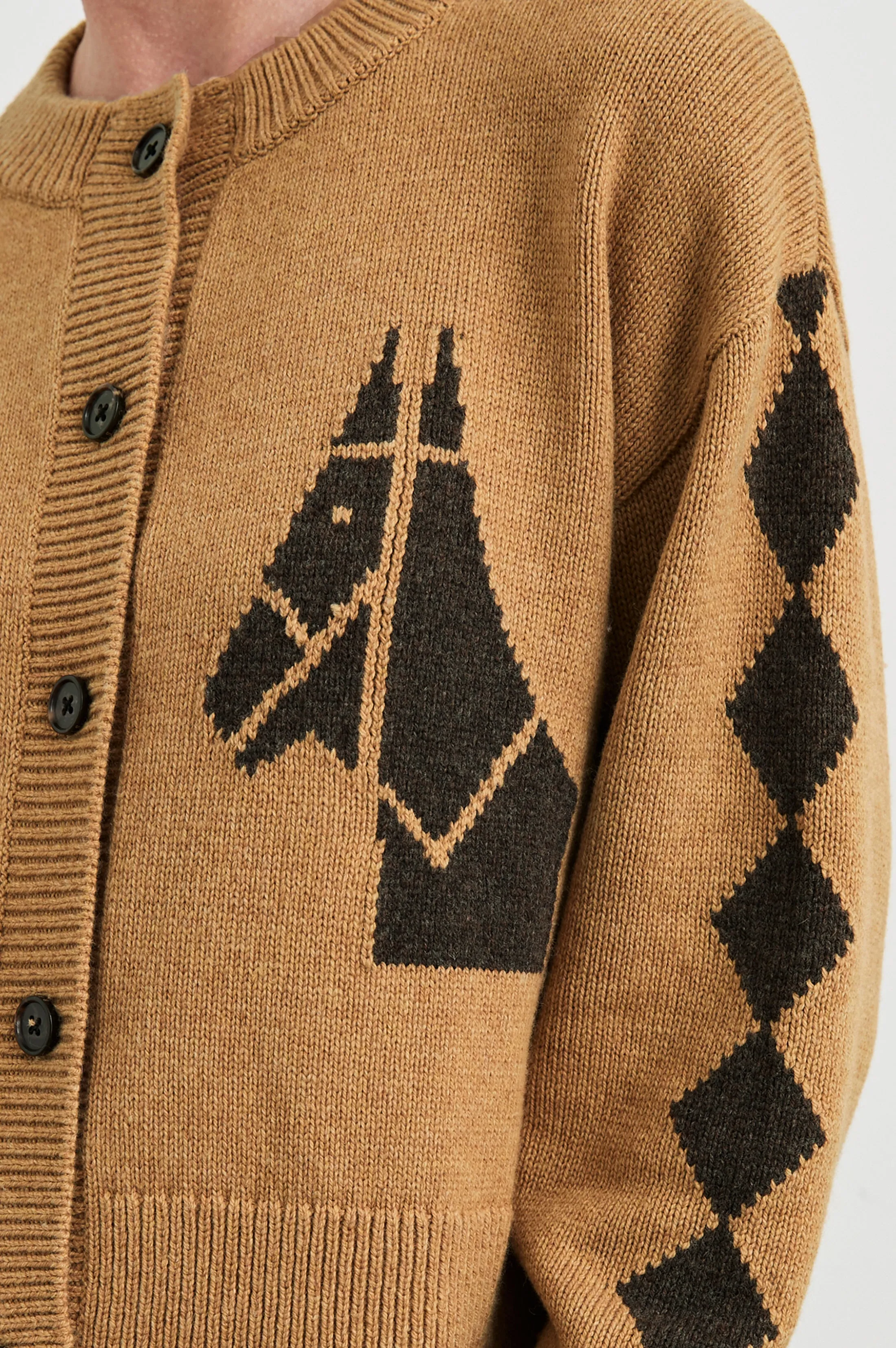 MAVIE CARDIGAN - CAMEL STABLES