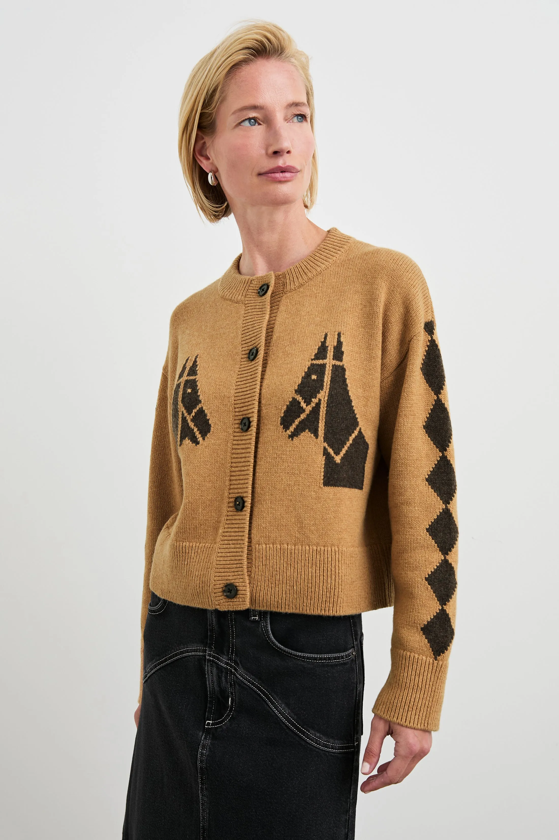 MAVIE CARDIGAN - CAMEL STABLES