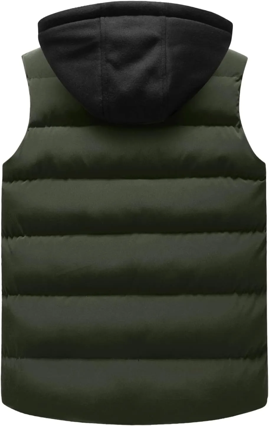 Men Women Autumn And Winter Fashion Casual Solid Zipper Hooded Sleeveless Cotton Padded Vest Top Features Wells