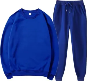Men's 2 Piece Outfits Casual Pullover Sweatshirt Tracksuit Joggers Sweatpants Sweatsuit Set Jogging Athletic Suits