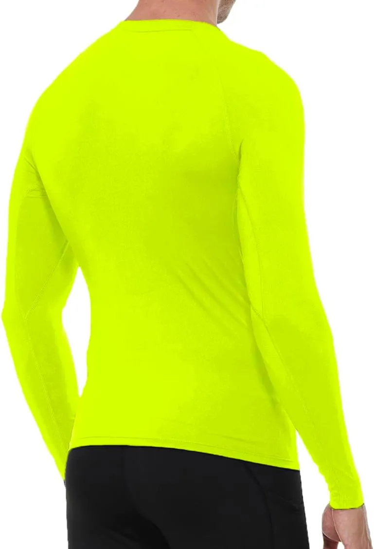 Men's Athletic Compression Shirts Long Sleeve Workout T-Shirt Mock Turtleneck Base Layer Undershirt Tops