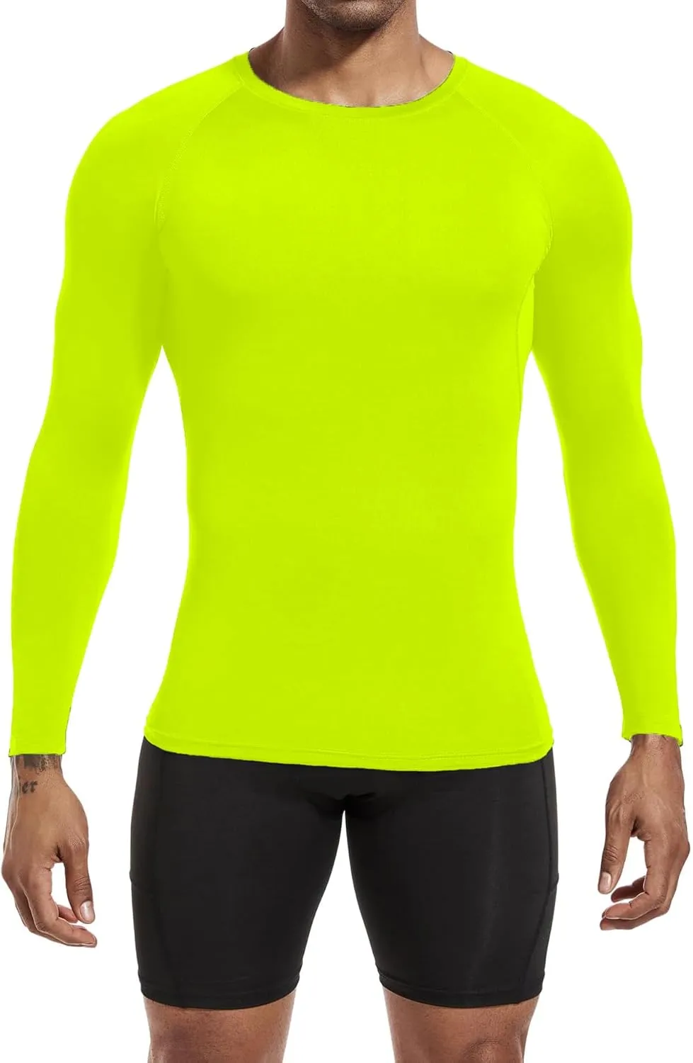 Men's Athletic Compression Shirts Long Sleeve Workout T-Shirt Mock Turtleneck Base Layer Undershirt Tops