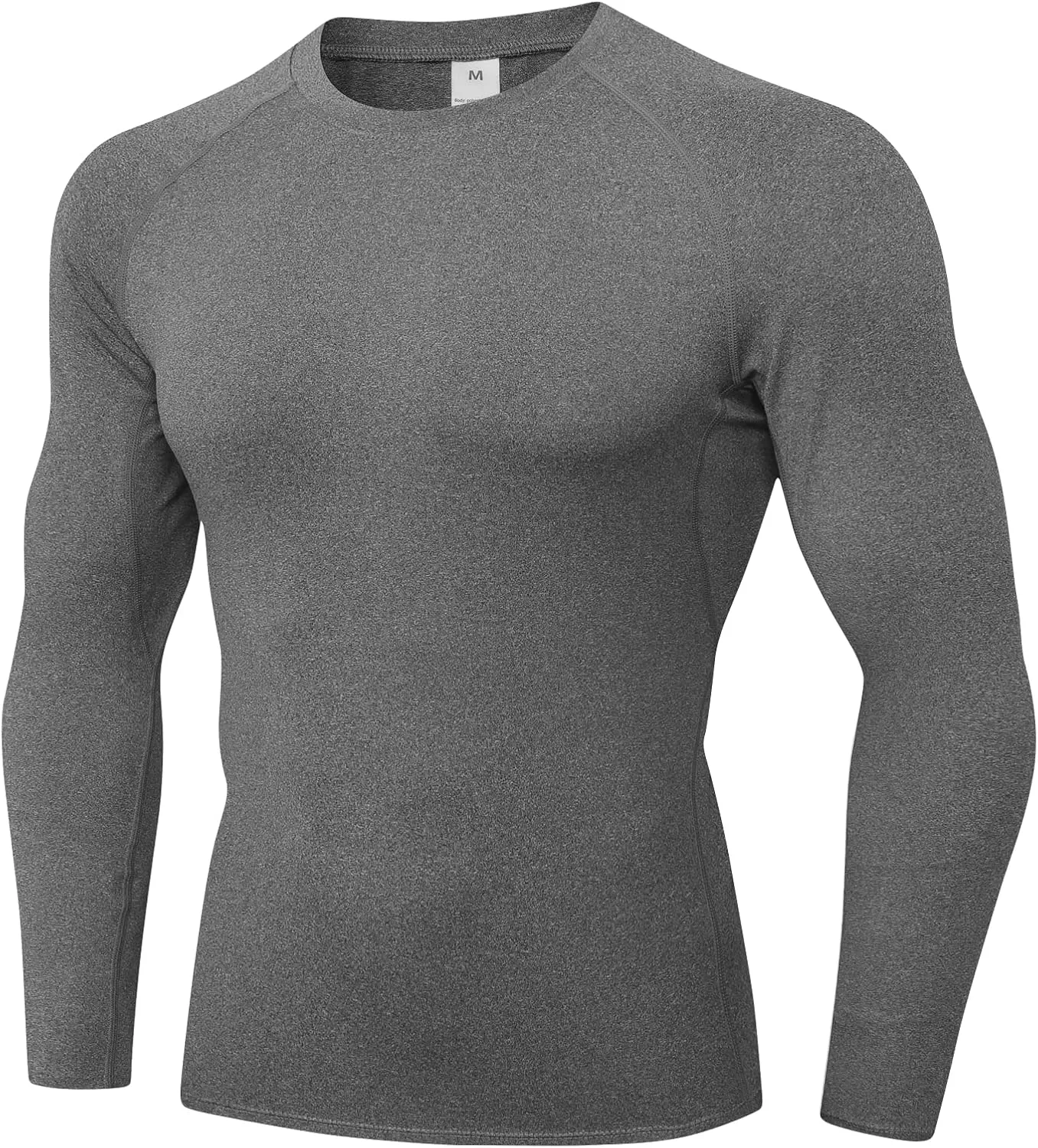 Men's Athletic Compression Shirts Long Sleeve Workout T-Shirt Mock Turtleneck Base Layer Undershirt Tops