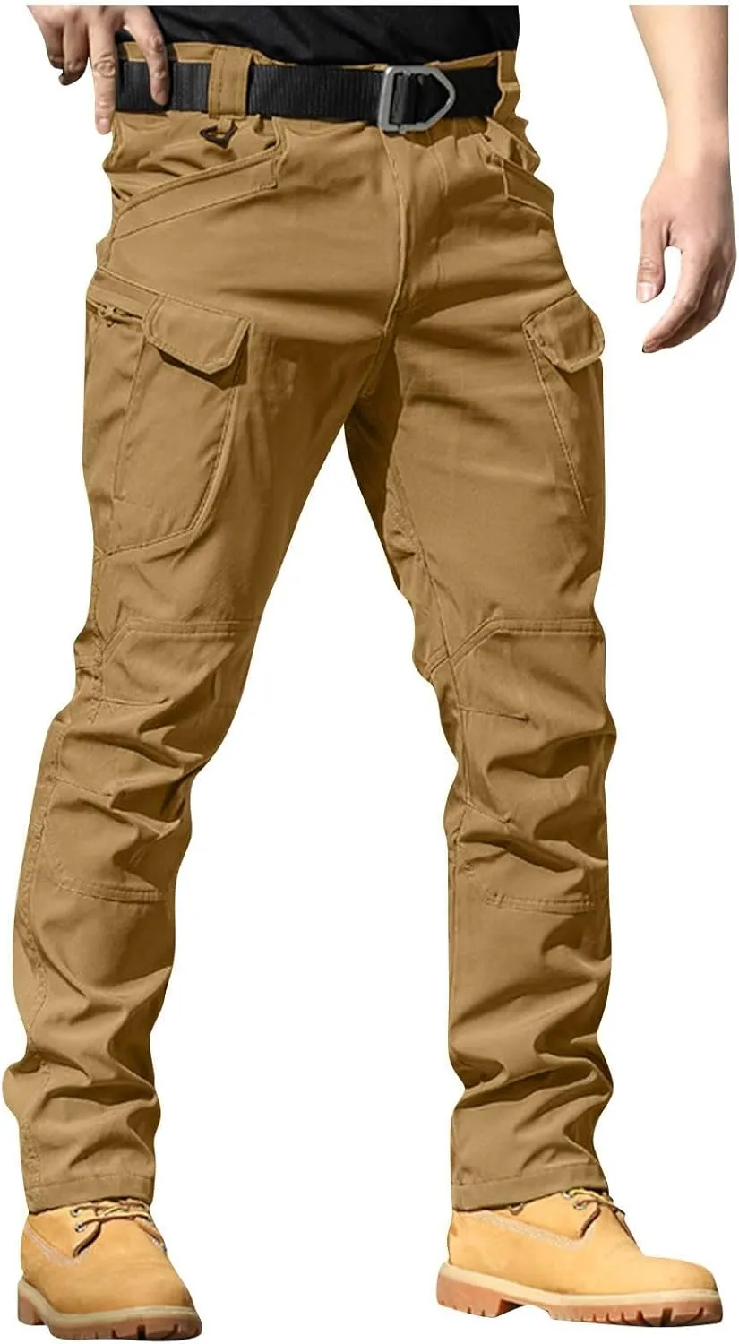 Mens Cargo Pants Classic Stretch Lightweight Hunting Work Pants Comfort Regular Resistant Travel Fishing Hiking Pants