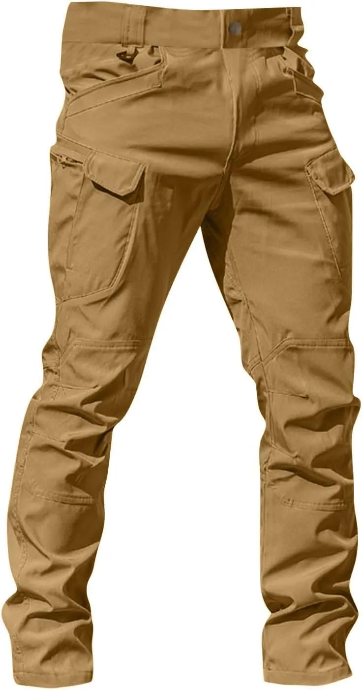Mens Cargo Pants Classic Stretch Lightweight Hunting Work Pants Comfort Regular Resistant Travel Fishing Hiking Pants