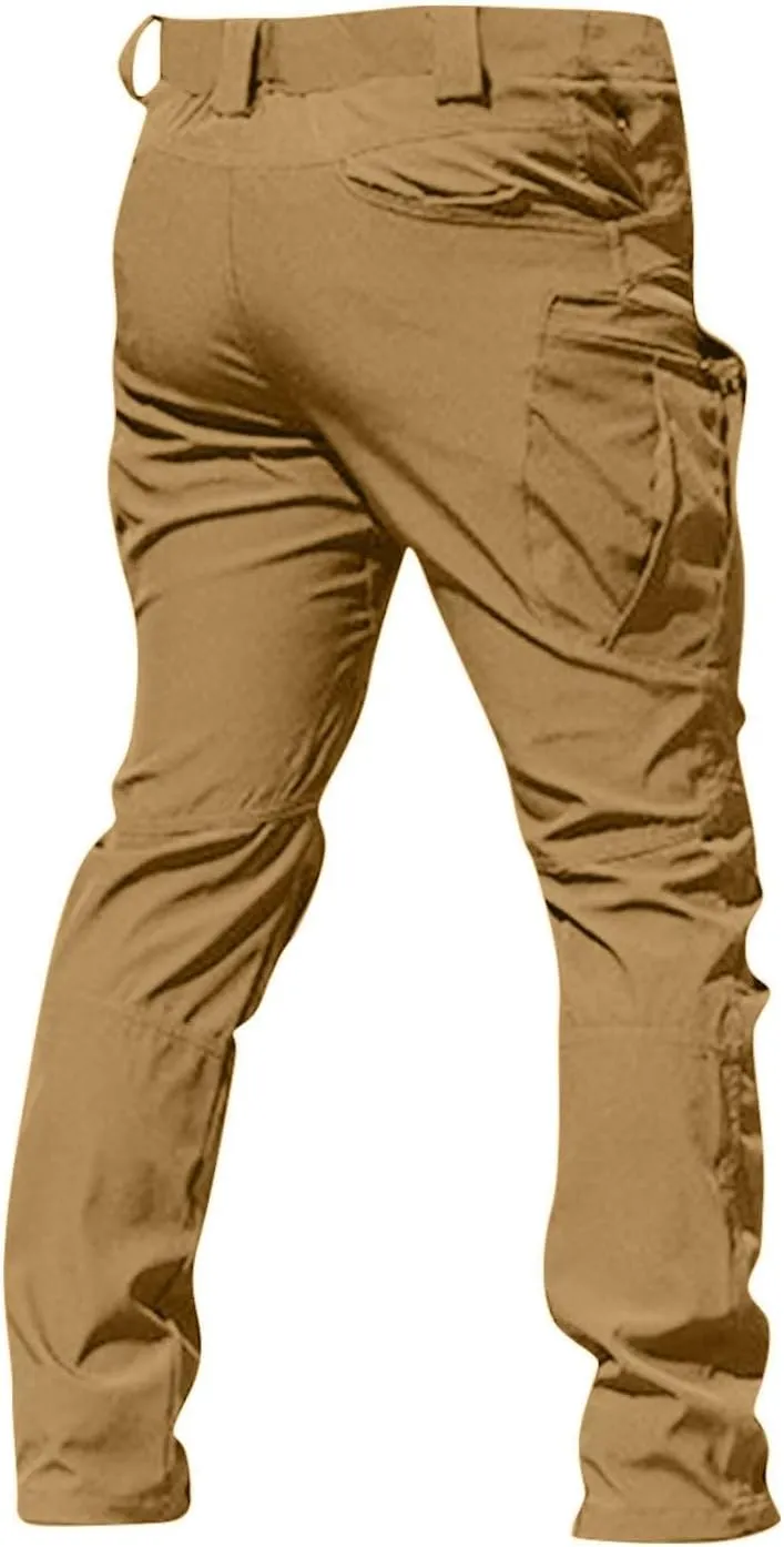Mens Cargo Pants Classic Stretch Lightweight Hunting Work Pants Comfort Regular Resistant Travel Fishing Hiking Pants