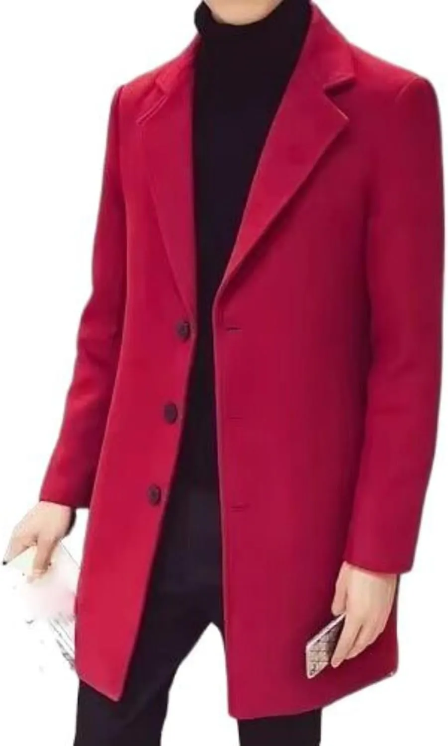 Mens Casual Business Trench Coat Mens Male Coats Long Jackets