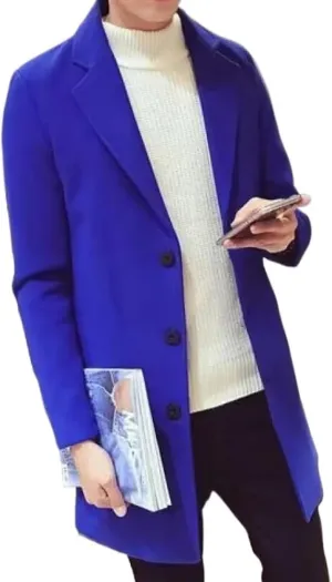 Mens Casual Business Trench Coat Mens Male Coats Long Jackets