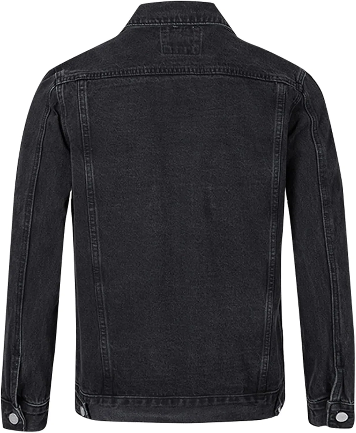 Mens Denim Jacket,Long Sleeve Button Down Jackets Distressed Jean Jackets Trucker Jacket Fall Casual Coat