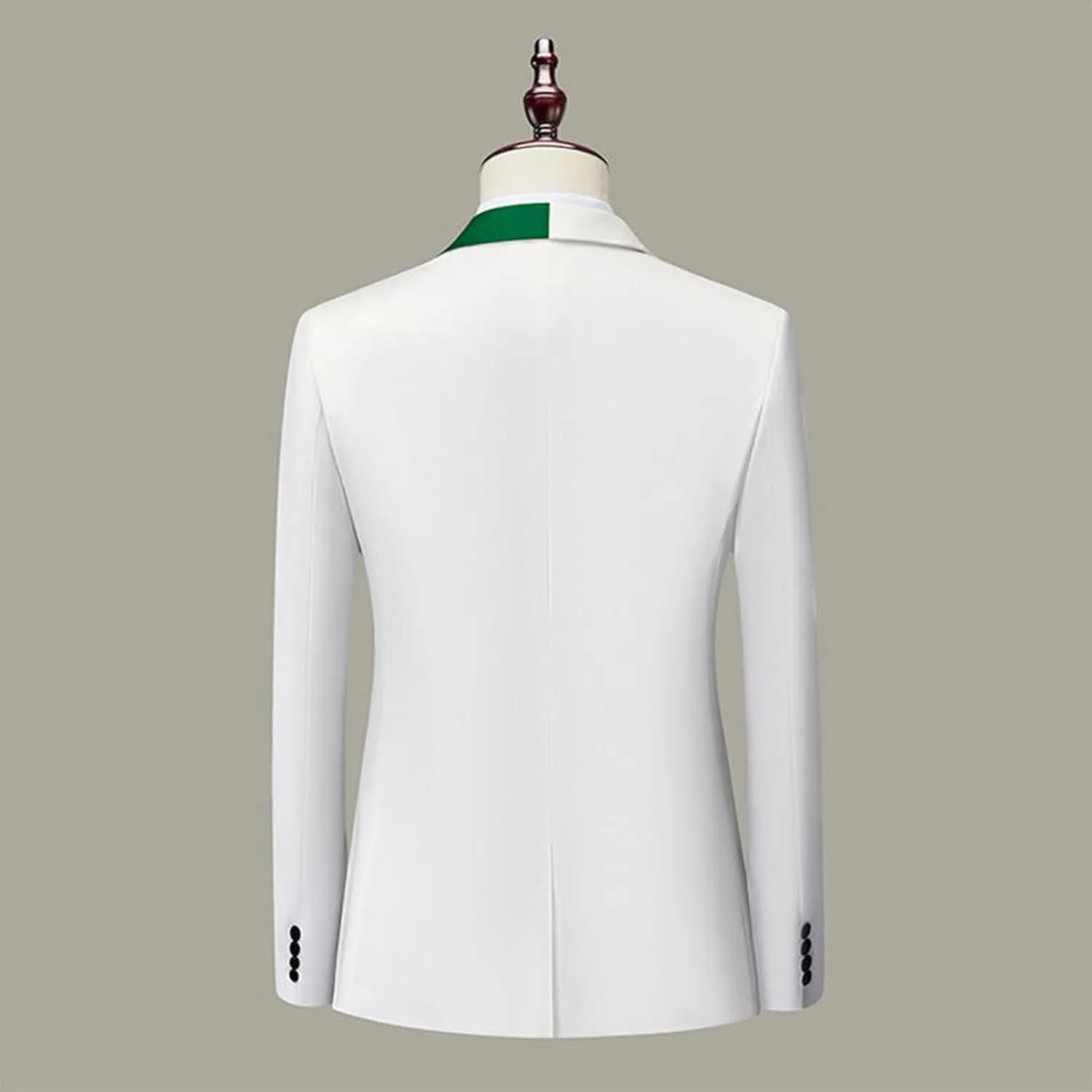 Mens Fashion Suit Jackets Formal Business Blazer Jackets Notch Collar Slim Fit Color Block Wedding Prom Jackets