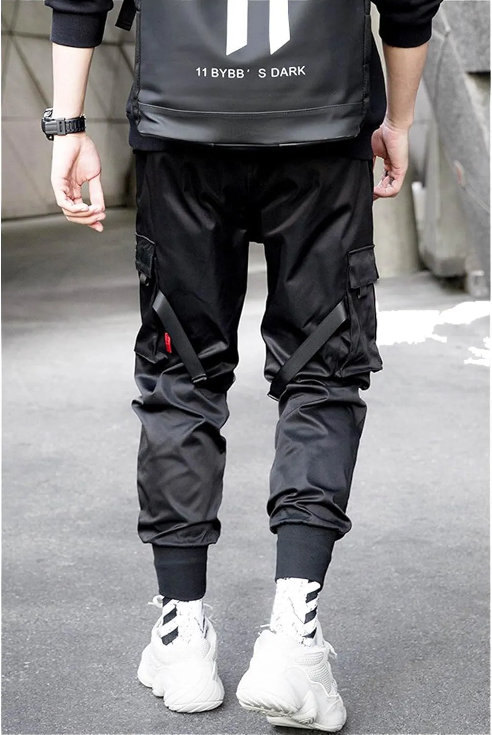 Mens Functional Tactical Cargo Pants Paratrooper Harem Pants Streetwear Pants Punk Pants Hip Hop Pants for Men
