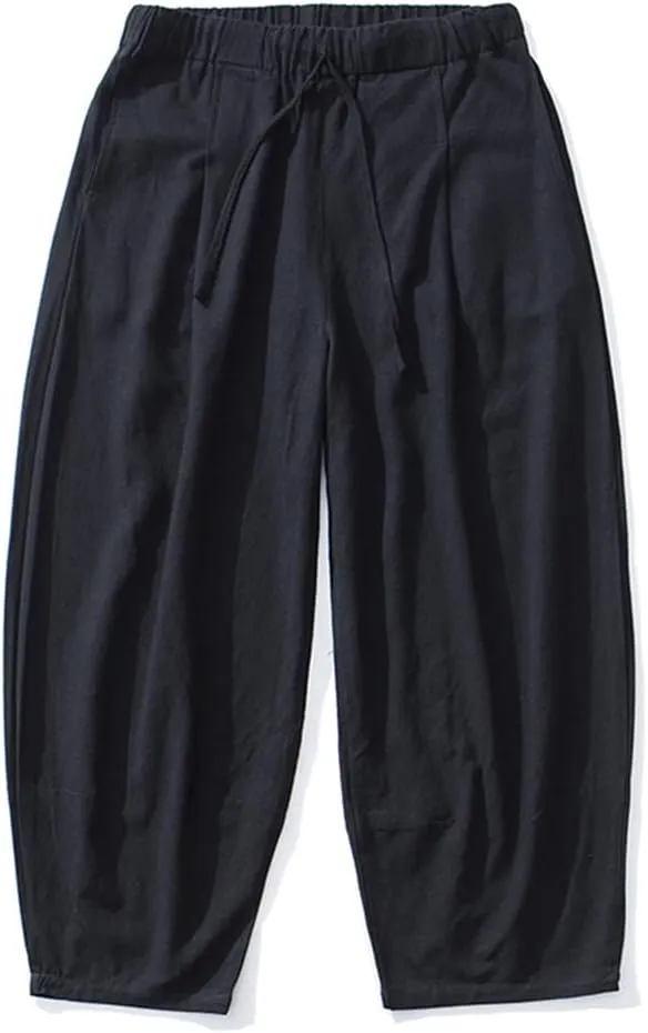 Men's Harem Pants Harajuku Style Loose Ankle-Length Trousers Streetwear Casual Jogging Pants