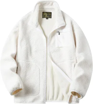 Men's Jacket Men's Autumn Winter Blouse Outdoor Leisure Warm Plus Size Pocket Zipper Lapel Cardigan Jacket Men's
