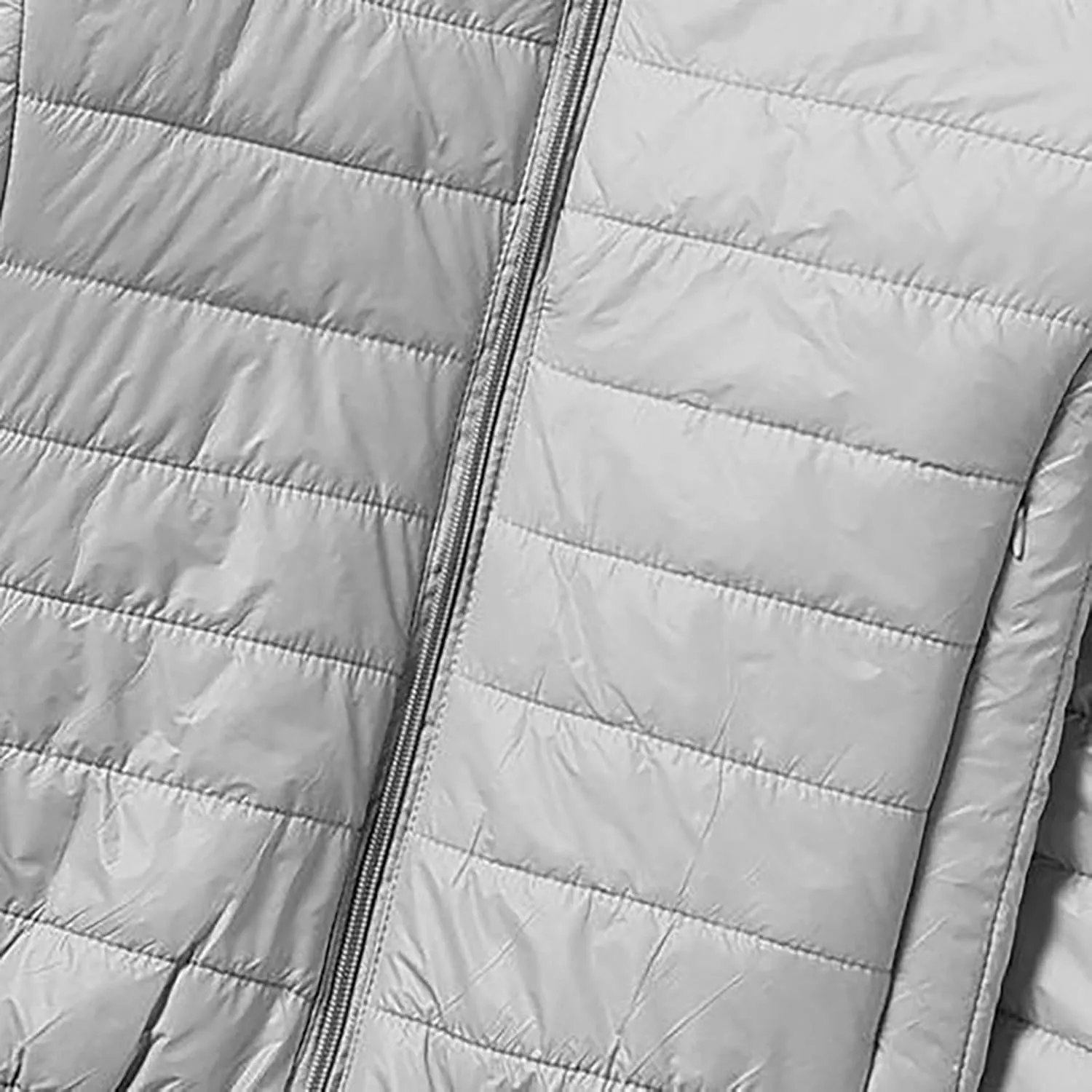 Mens Lightweight Down Jackets with Hood Zip Up Warm Winter Padded Puffer Jacket Packable Bubble Coats Quilted Outwear