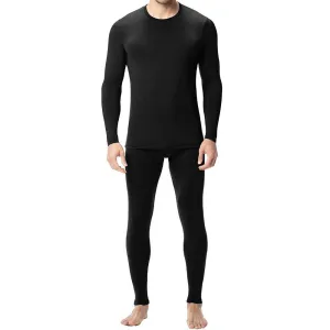 Men's Lined Knit Comfort 100% Cotton Thermal Underwear 2 PC Set