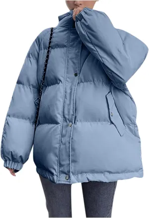 Men's Puffer Jacket Down Alternative Waterproof Winter Bubble Coats Jackets For Men, L-4XL