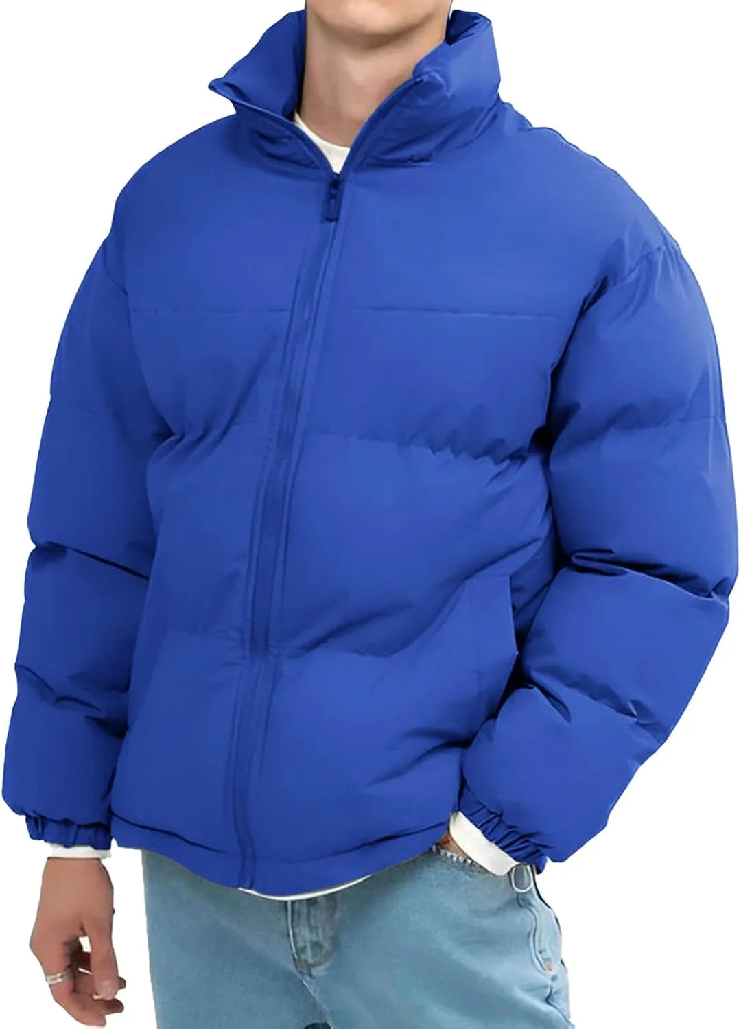 Men's Puffer Jacket Lightweight Warm Winter Coats Insulated Jacket Fashion Casual Sports Cotton-padded Outwear