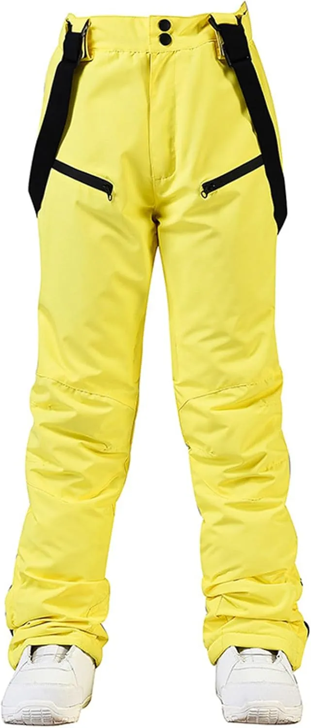 Mens Ski Bibs Waterproof Insulated Windproof Thicken Overalls for Men Work Big and Tall Snow Pants 2024 New