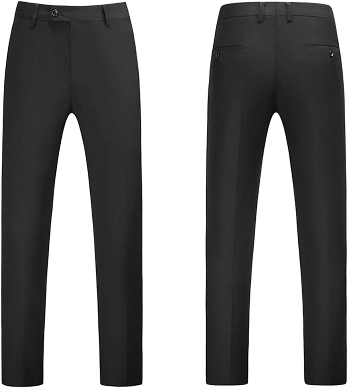 Mens Slim Fit Golf Pants Stretch Flat Front Straight Leg Chinos Dress Pant Big and Tall Casual Wrinkle Free Suit Pant