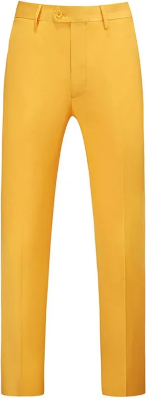 Mens Slim Fit Golf Pants Stretch Flat Front Straight Leg Chinos Dress Pant Big and Tall Casual Wrinkle Free Suit Pant