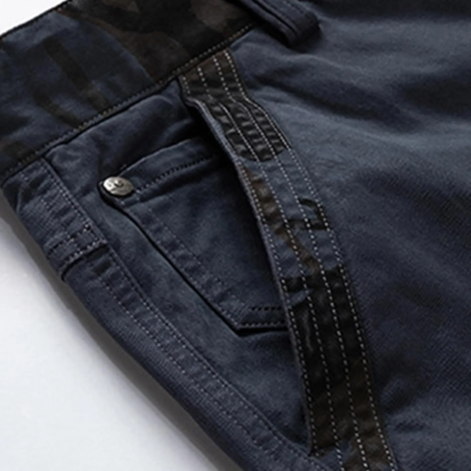 Men's Slim-Fit Stretch Cargo Pant Waterproof Hiking Pants, Slim Fit Cargo Joggers, Stretch Outdoor Pants with Pockets