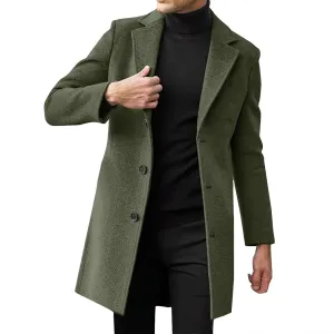 Mens T Shirts Winter Coat Lapel Collar Long Sleeve Padded Leather Jacket Vintage Thicken Coat Sheepskin Jacket Long