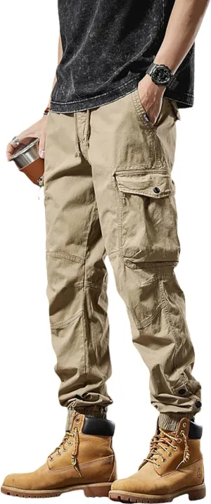 Mens Three Dimensional Large Pocket Casual Cargo Pants Harem Pants Streetwear Joggers Baggy Pants Athletic Pants