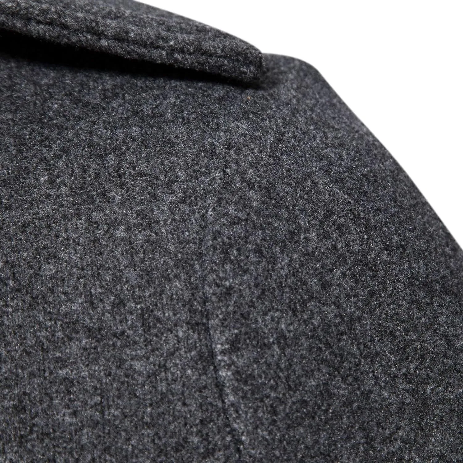 Mens Trench Coat Windbreaker Jacket Lamb Suede Coat Trench Lapel Long Jacket Soft Elegant Windbreaker Men's Trench