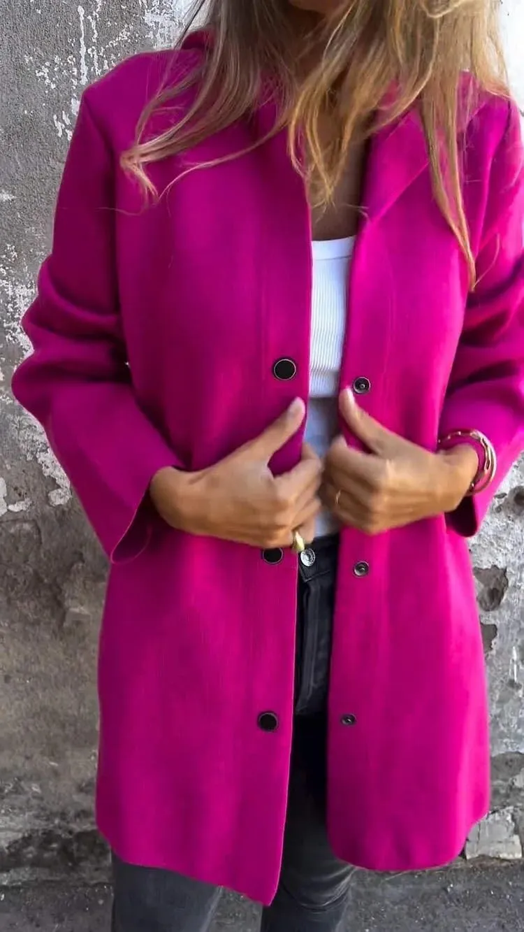 Mmoneyake Casual Jackets for Women Lapel Single Breasted Hooded Jacket Fall Trench Coat Long Sleeve Button Down Shirt Shacket