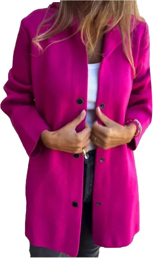 Mmoneyake Casual Jackets for Women Lapel Single Breasted Hooded Jacket Fall Trench Coat Long Sleeve Button Down Shirt Shacket