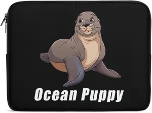 Ocean Puppy Seal Laptop Case Sleeve Bag 12inch Durable Shockproof Protective Computer Carrying Cover Briefcase