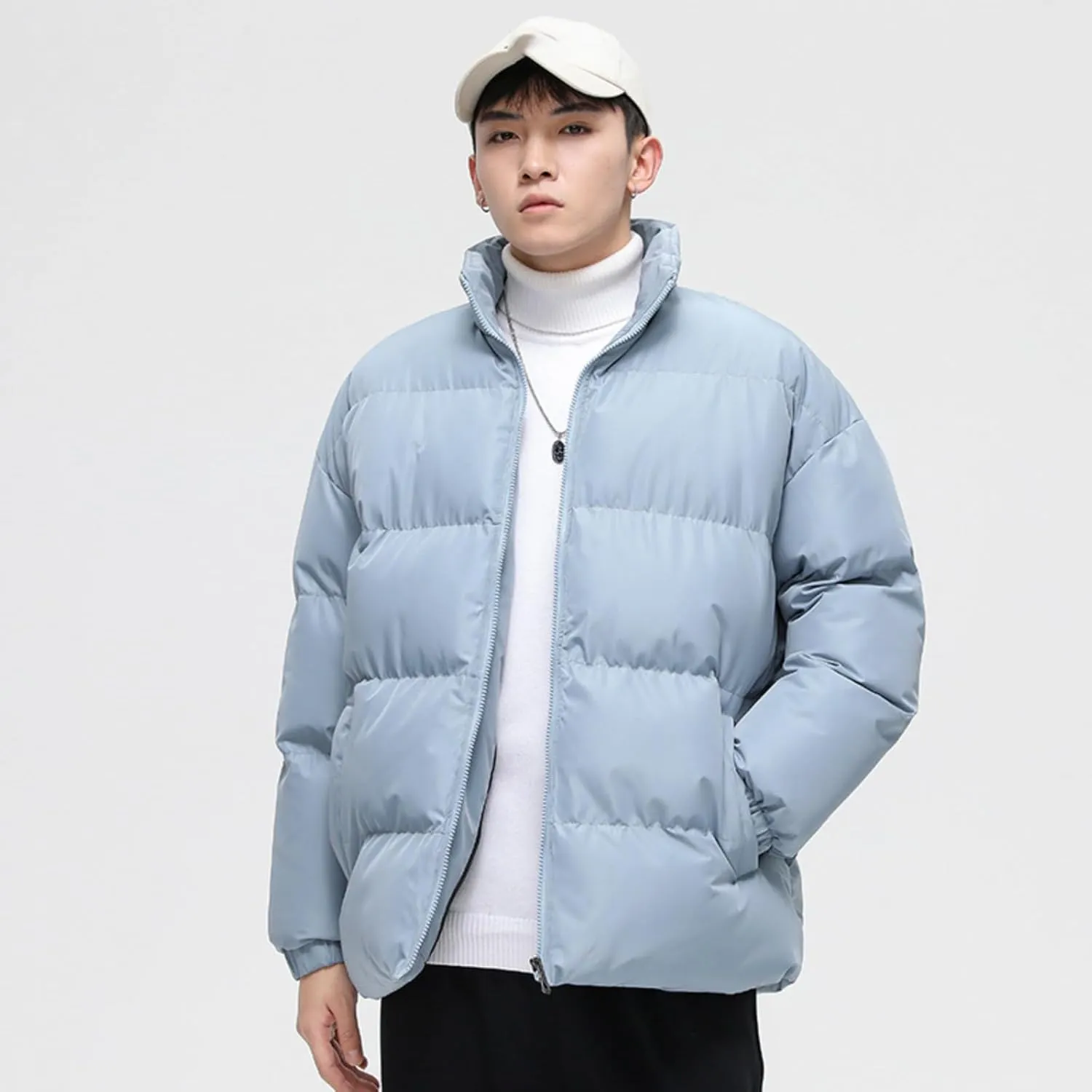 OTFTHPCW Men's winter cotton Hong Kong style down jacket