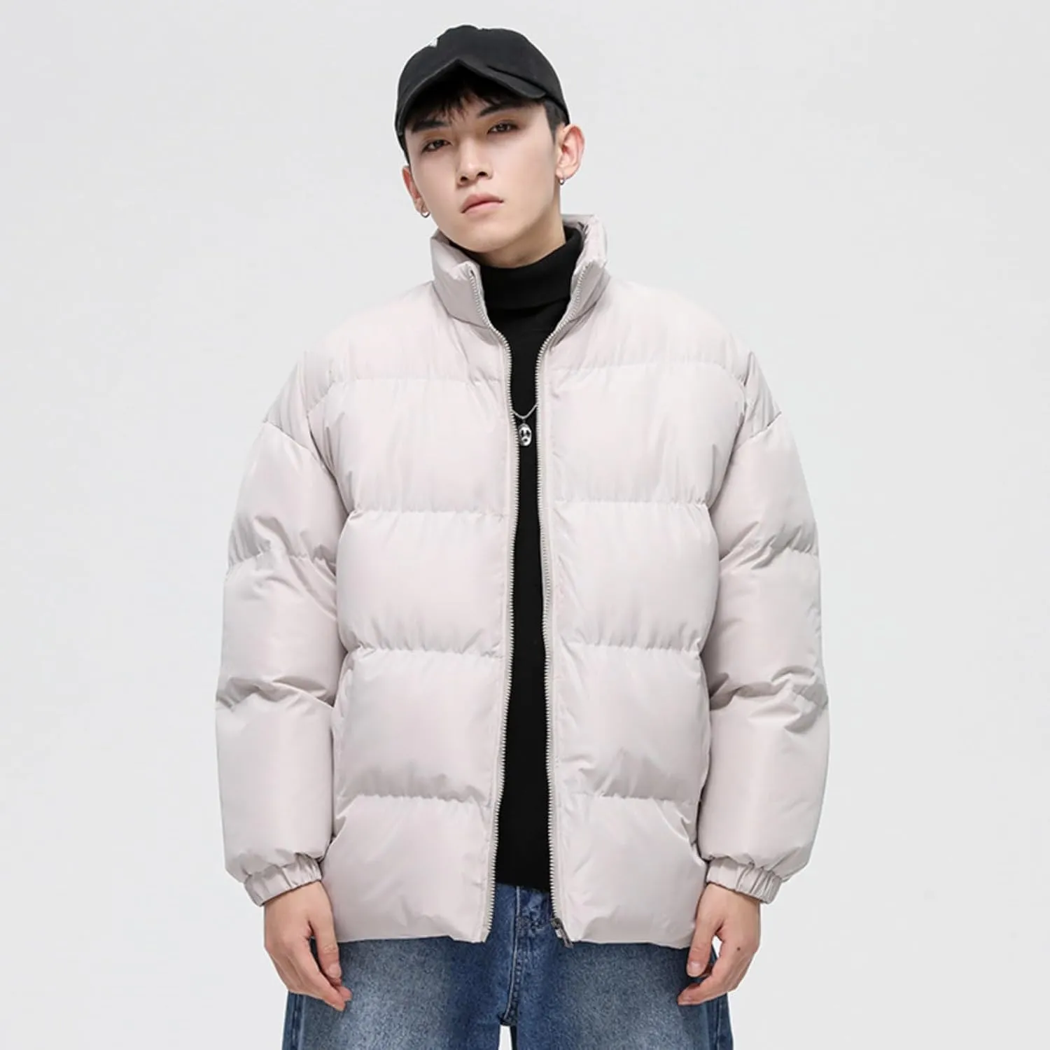 OTFTHPCW Men's winter cotton Hong Kong style down jacket