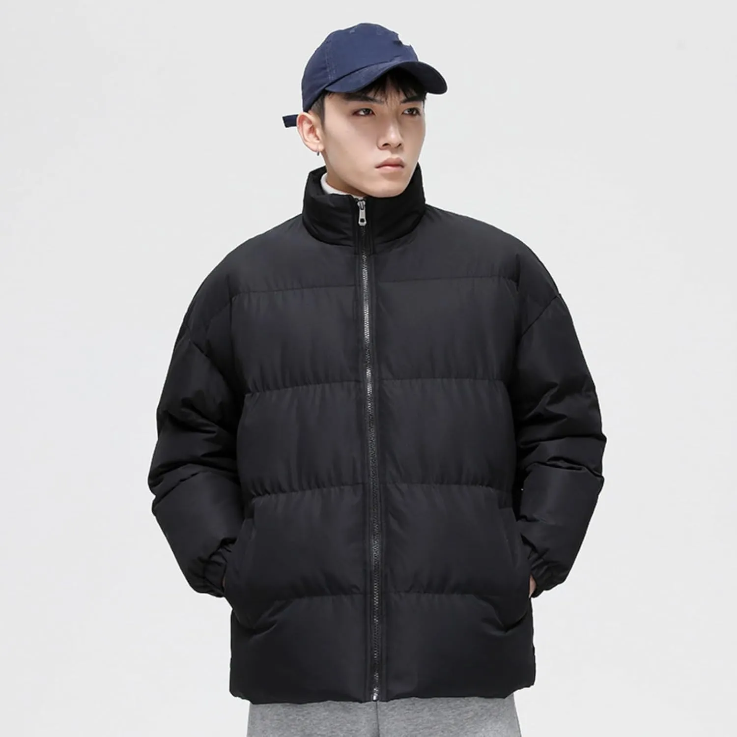 OTFTHPCW Men's winter cotton Hong Kong style down jacket