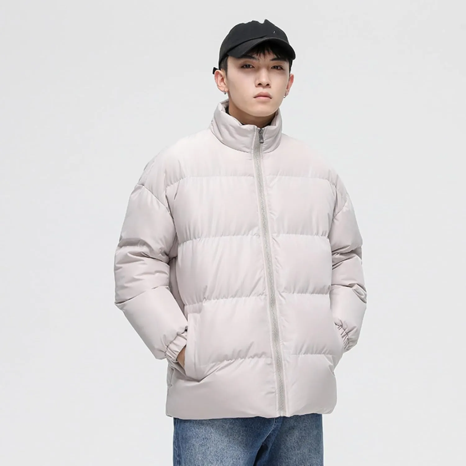 OTFTHPCW Men's winter cotton Hong Kong style down jacket