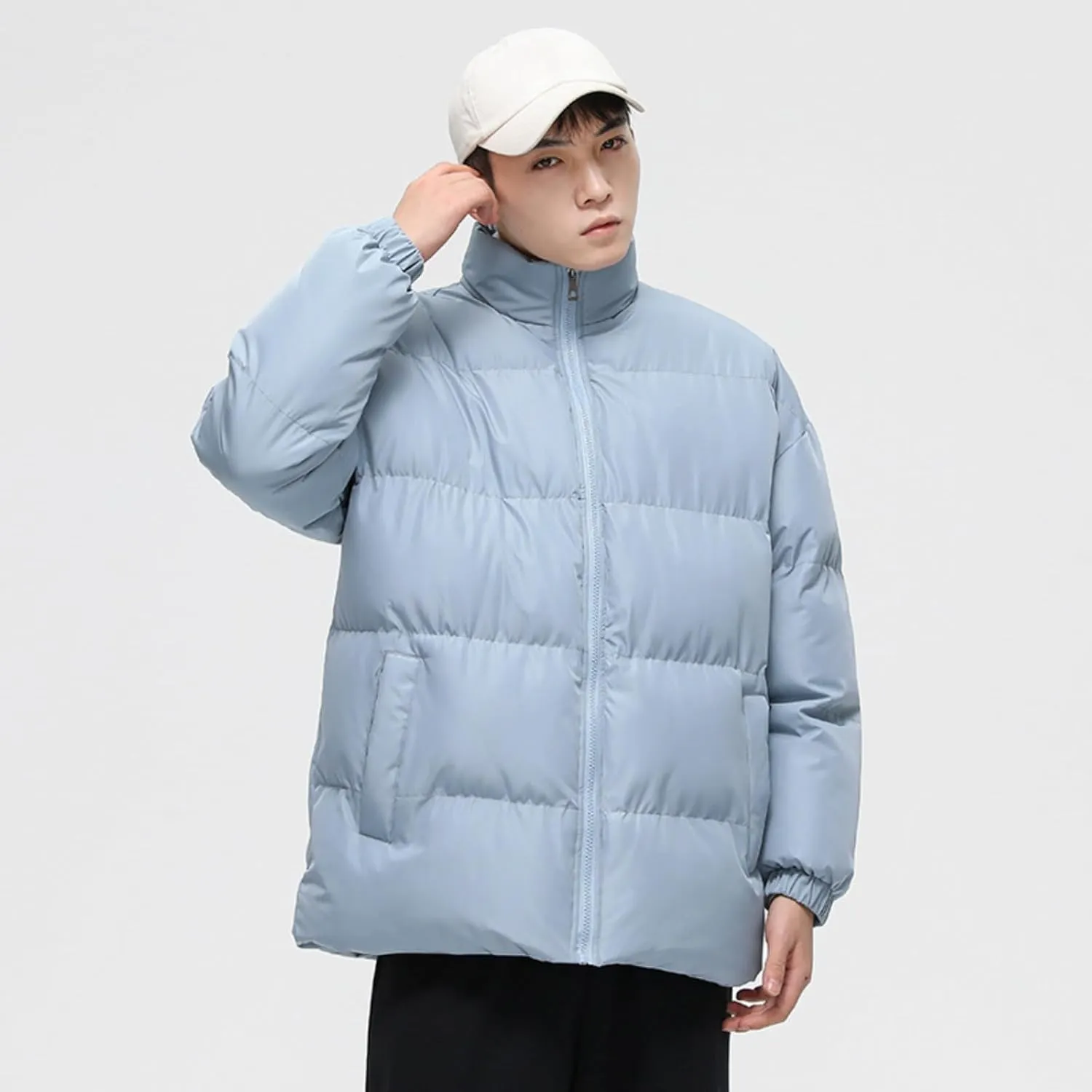 OTFTHPCW Men's winter cotton Hong Kong style down jacket