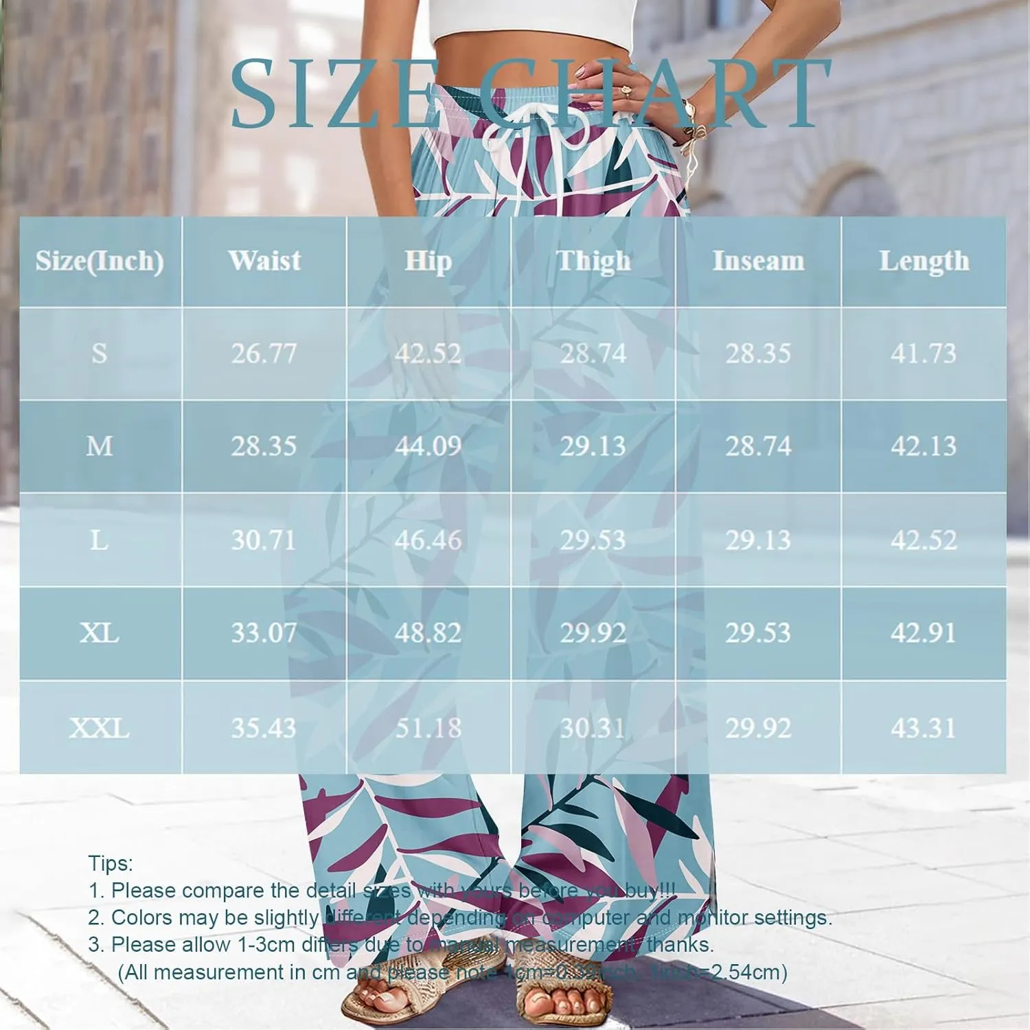 Palazzo Pants for Women,Womens Summer Boho Wide Leg Pants Casual High Waist Lounge Pant 2025 Beach Vacation Outfits