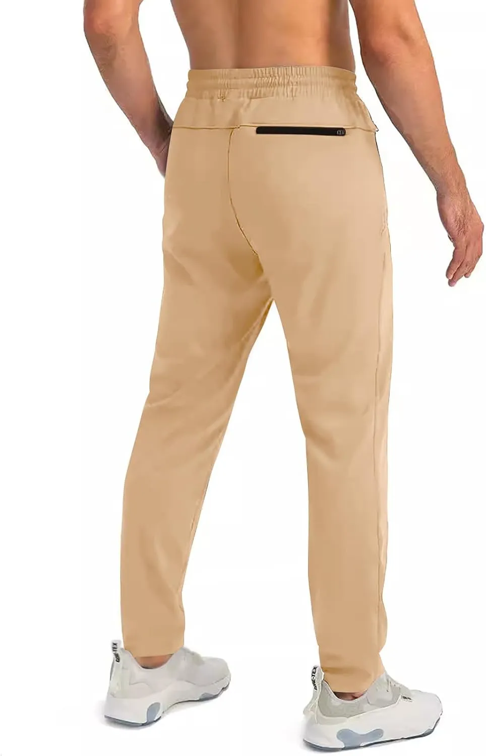 Palcomfy Pants for Me - Mens Gym Pants with Zipper Pockets Breathable Quick Dry Pants Stretch Outdoor Glide Pants Men