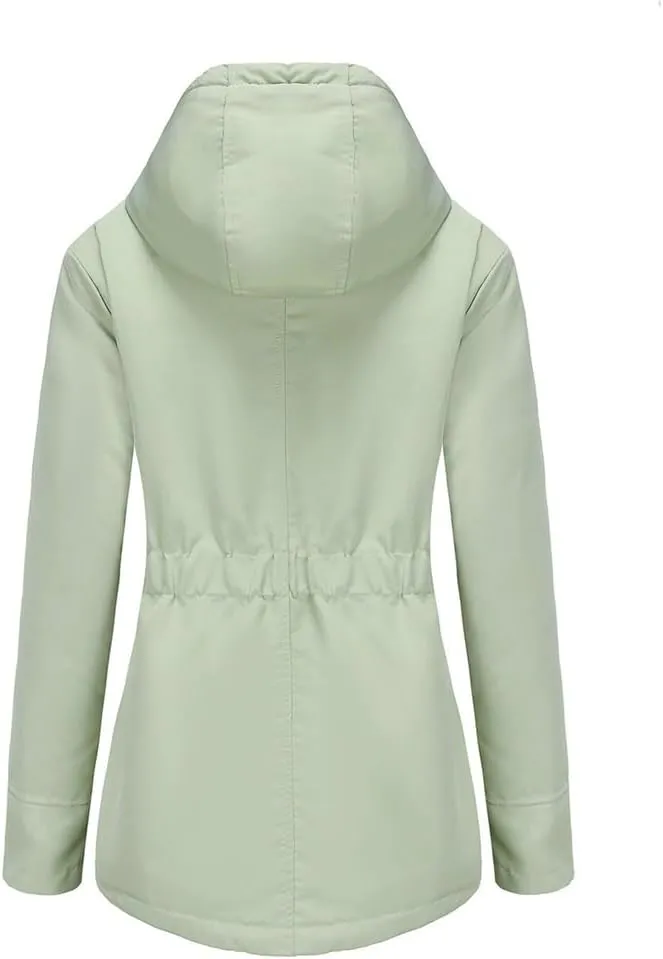Parker Coat Lambswool Cotton Coat Women'S Thickened Padded Cotton Jacket Hooded Jacket