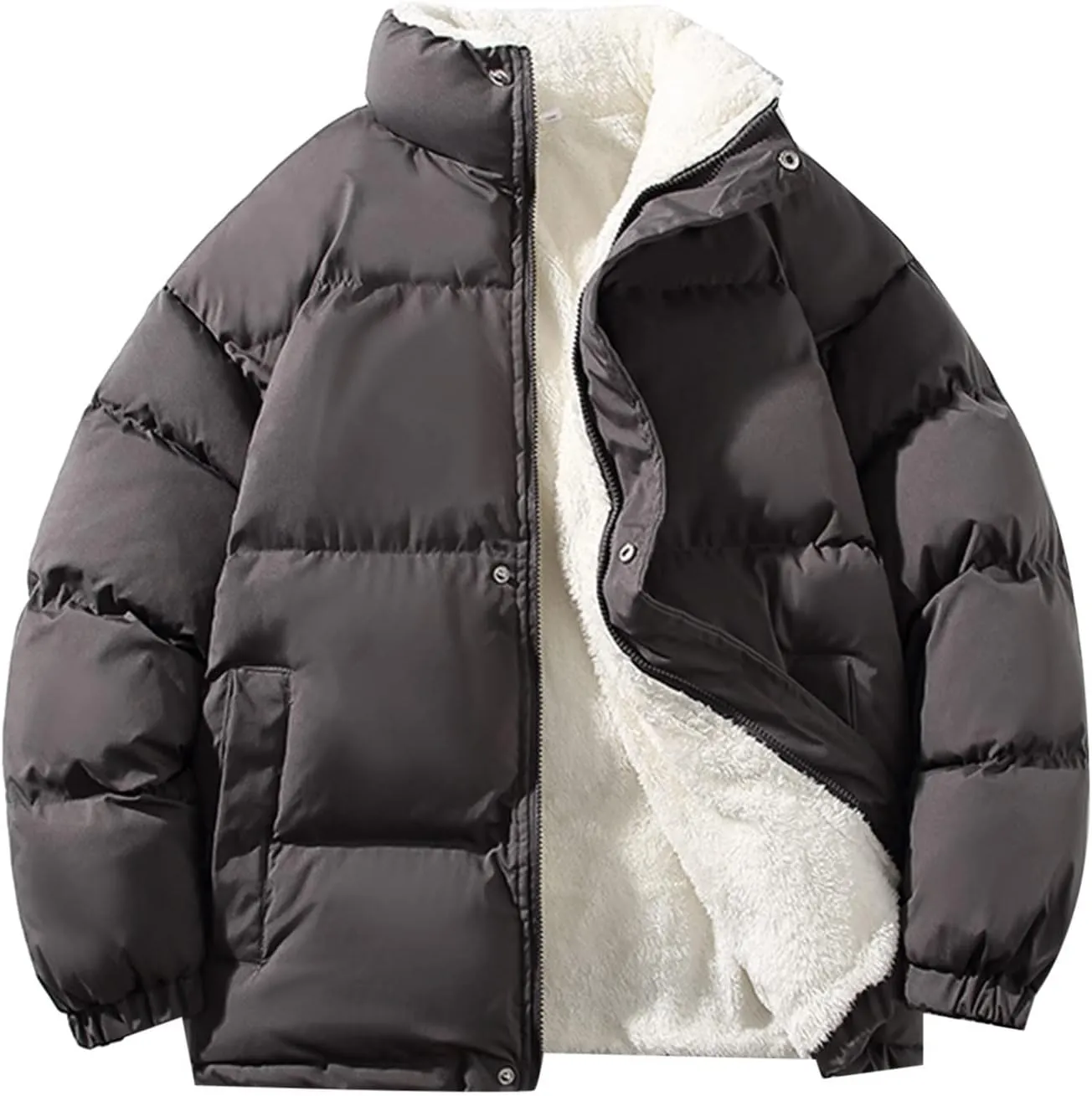 Prime Big Deal of Deals Lightning of Today Winter Hoodie Men Faux Hooded Cotton Padded Outerwear and Coat Cotton Duck Jacket Cotton Button Fourth Wing Hoodie Field Jacket Slim