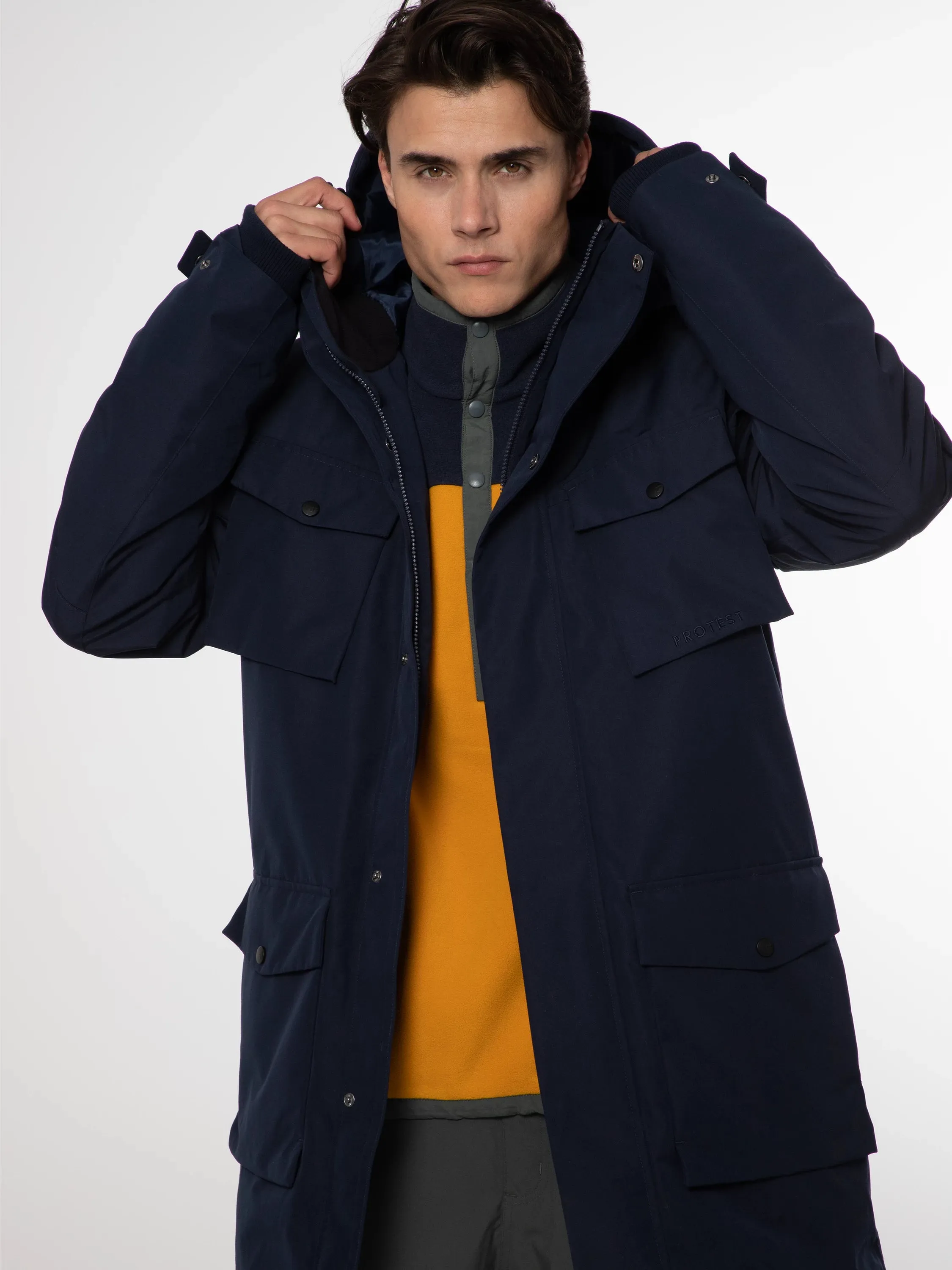 Protest Meltin Jacket Mens Deep Ocean