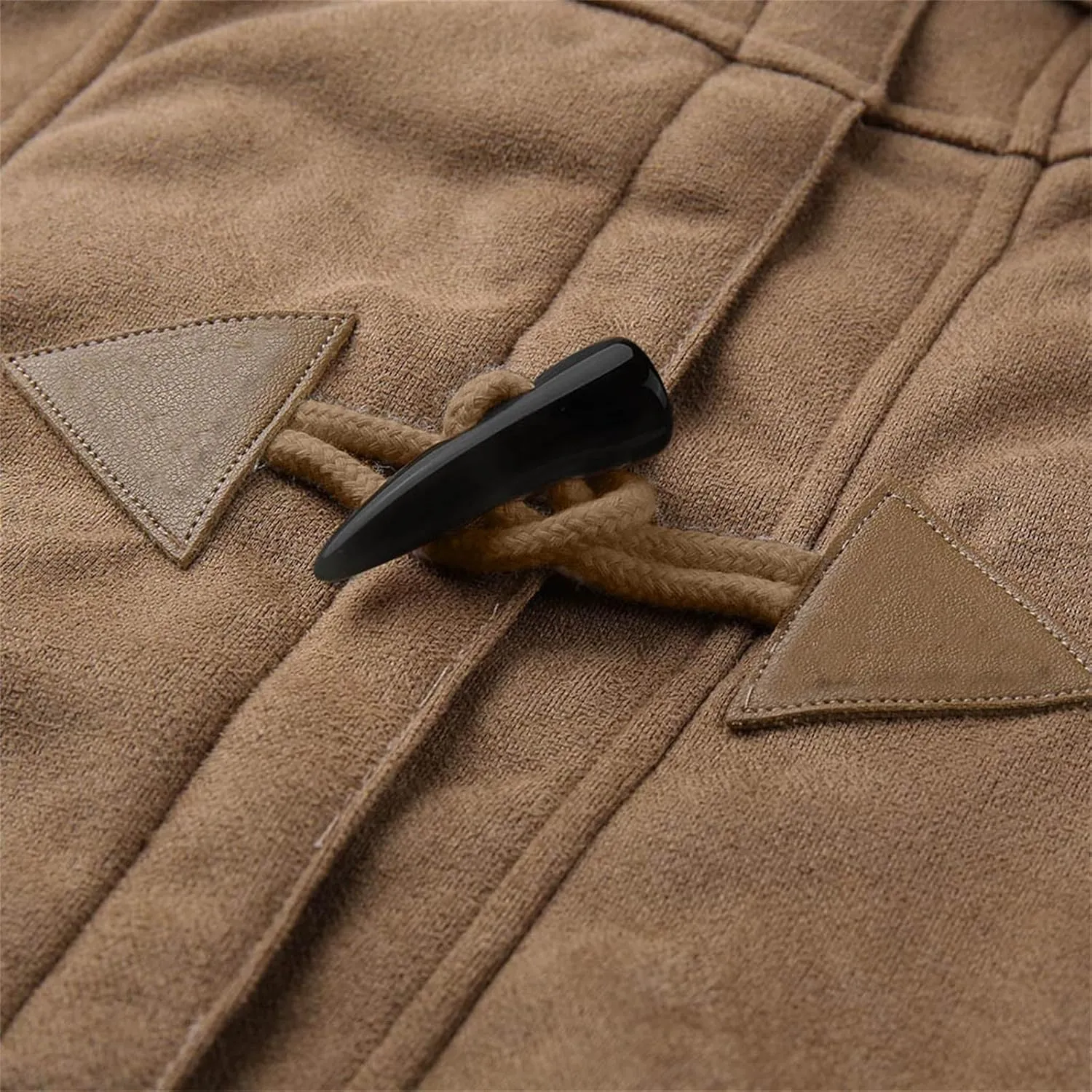 Qeaghou Fleece Lined Winter Coats for Women Warm Trench Coat Furry Windbreaker Ski Jacket Fuzzy Solid Jacket with Hood